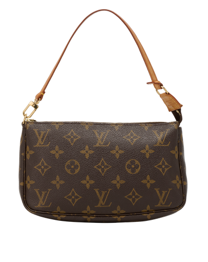 Pochette, &pound;630, Handbags, Brown, Canvas, Front view